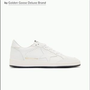 White ballstar golden goose authentic